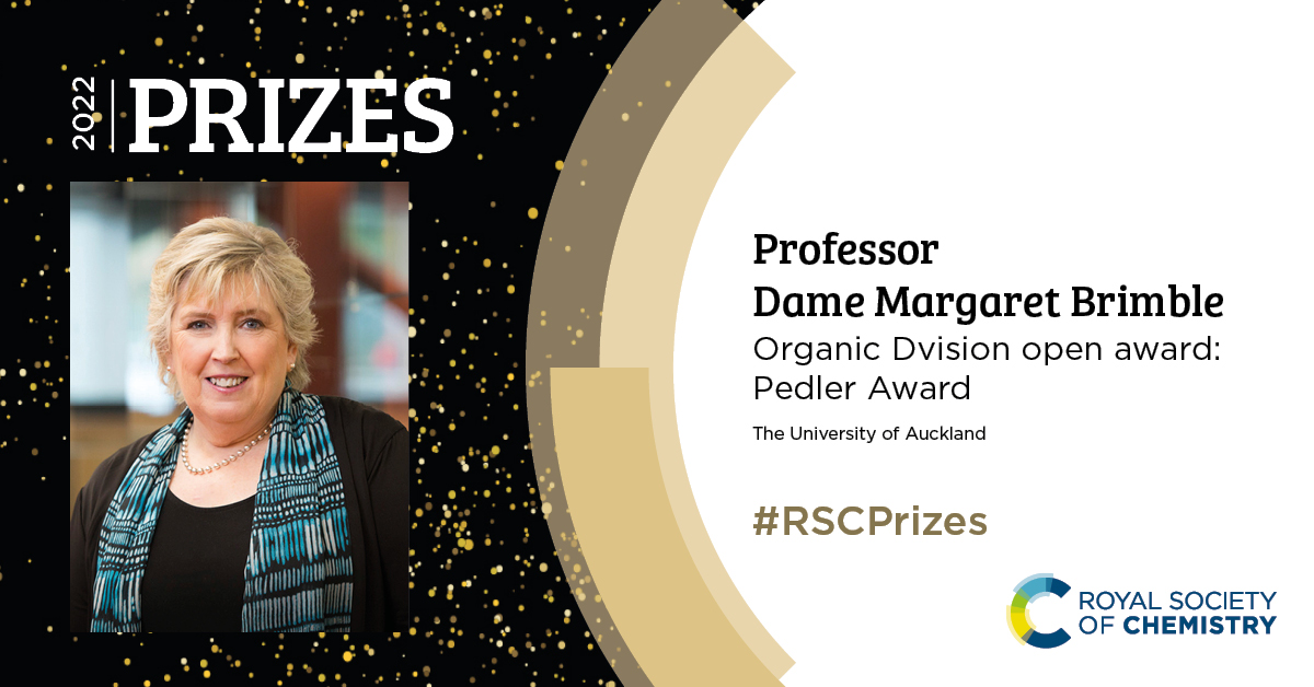 Dame Margaret Brimble wins top Royal Society of Chemistry award