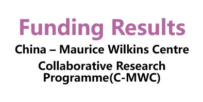 Funding results of China – Maurice Wilkins Centre Collaborative Research Programme (C-MWC)